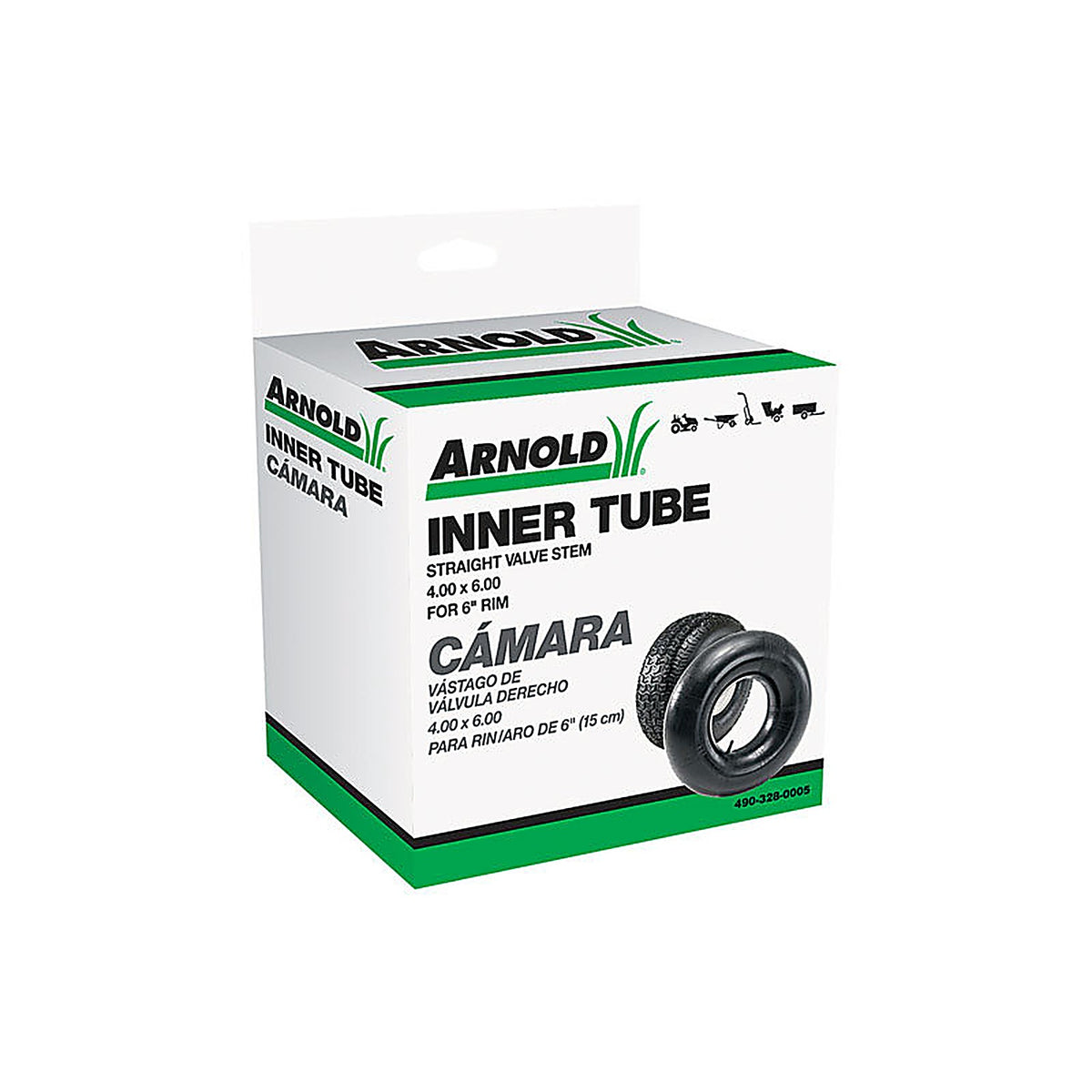Arnold 490-328-0005 6 in. Dia. x 6 in. Dia. Inner Tube Rubber
