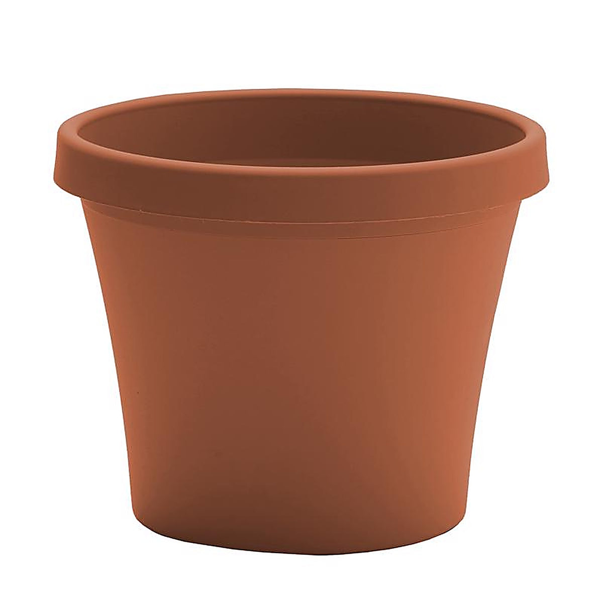 Bloem 50014C Terra 12.5 in. H x 14 in. Dia. Resin Traditional Planter Terracotta