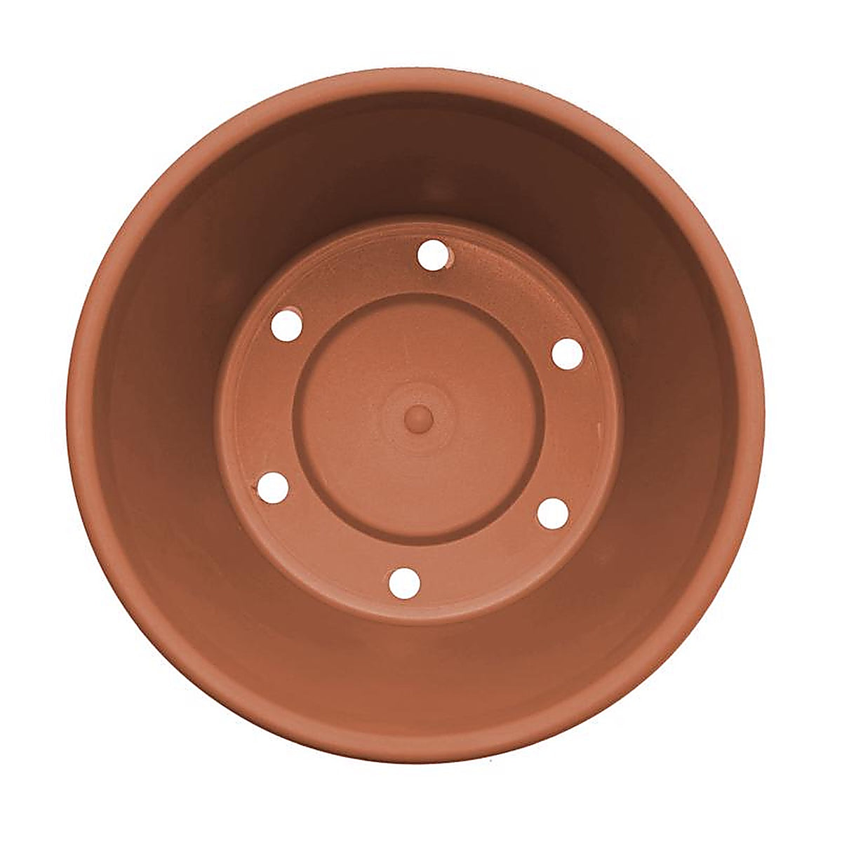 Bloem 50014C Terra 12.5 in. H x 14 in. Dia. Resin Traditional Planter Terracotta
