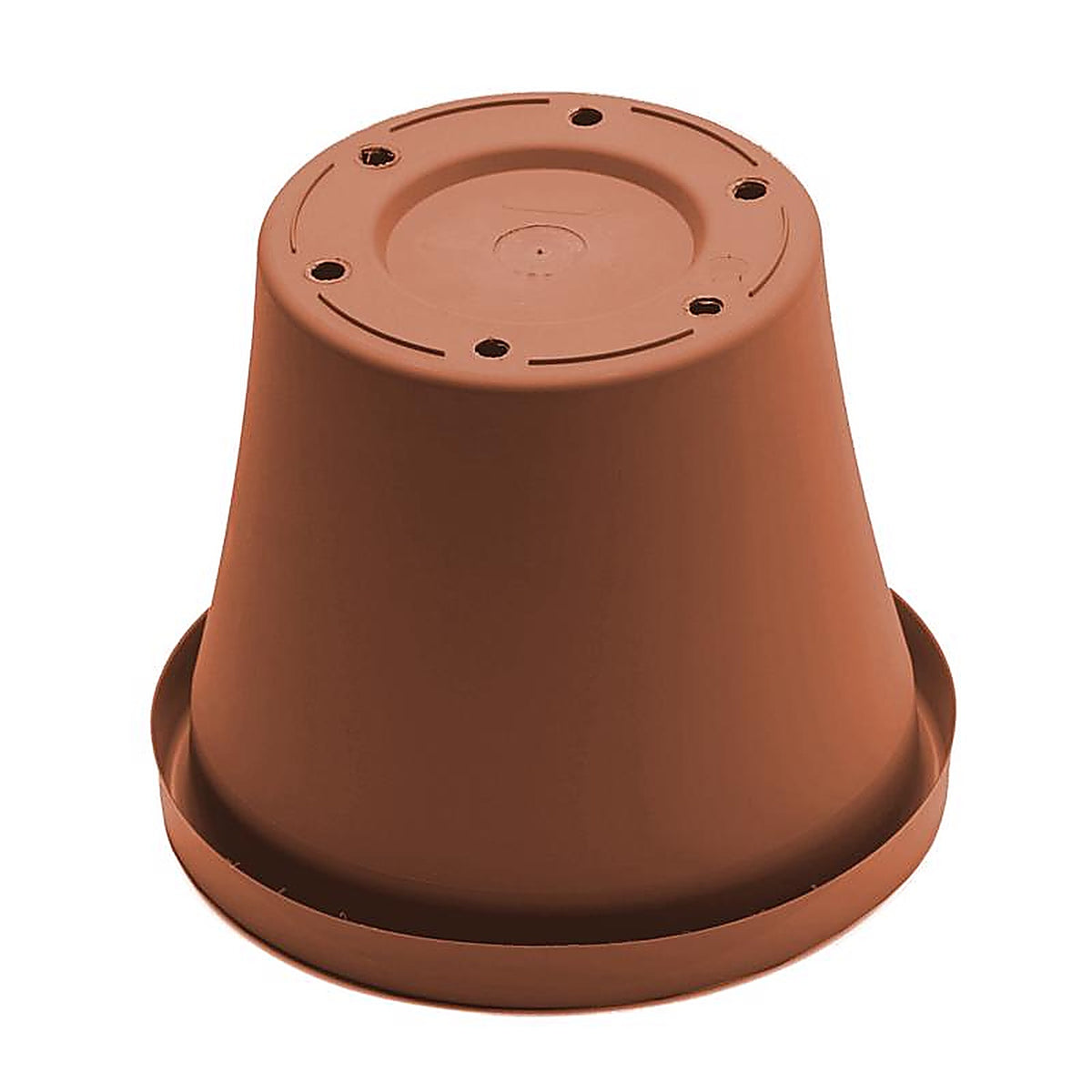 Bloem 50014C Terra 12.5 in. H x 14 in. Dia. Resin Traditional Planter Terracotta