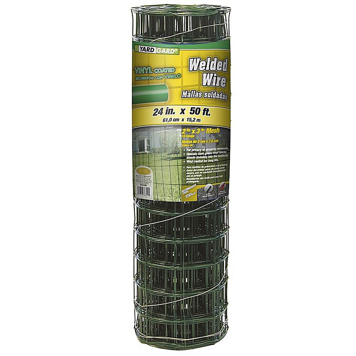 Garden Zone 22450 24 in. H x 50 ft. L Steel Garden Fence Green