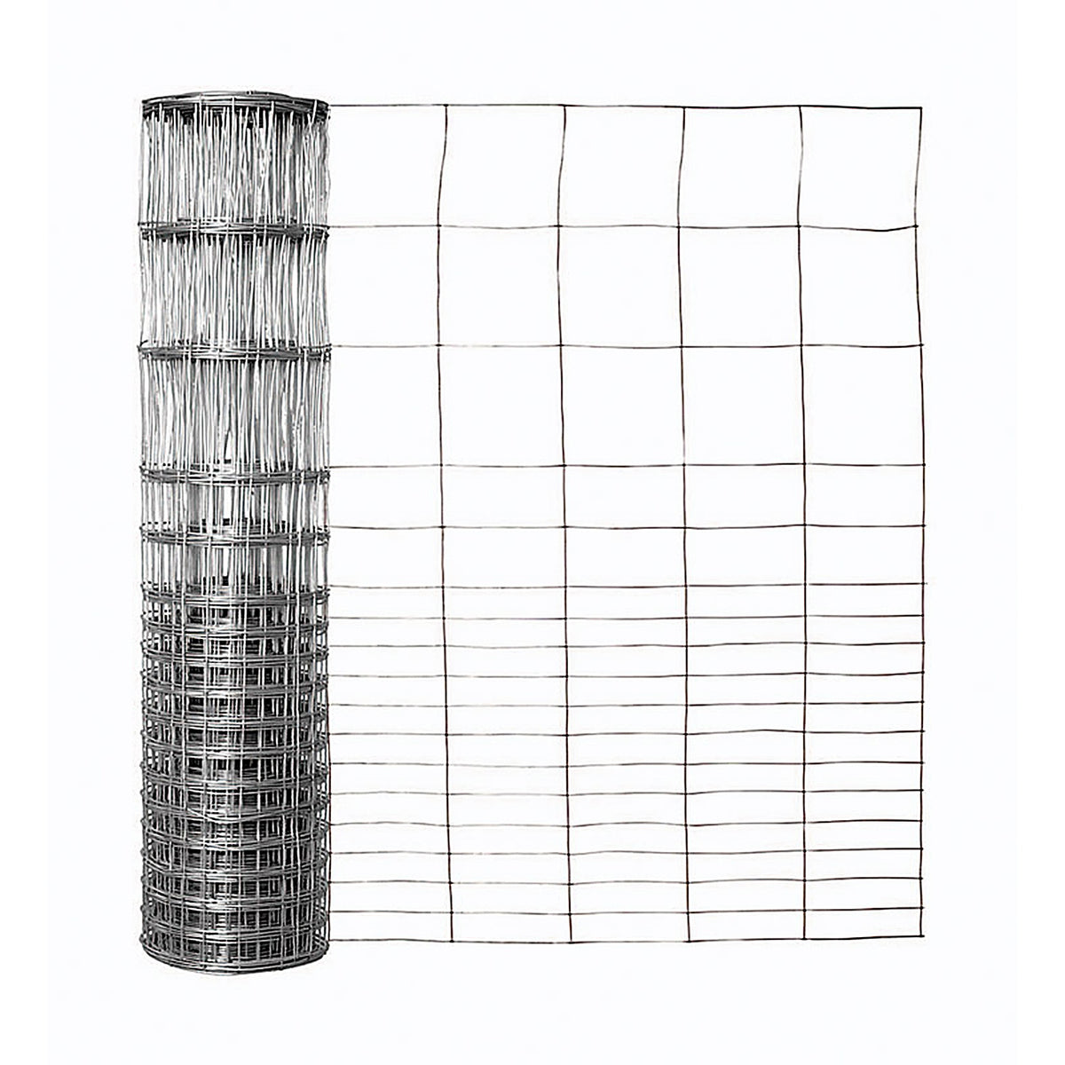 Garden Zone 342850 28 in. H x 50 ft. L Galvanized Steel Garden Fence Silver