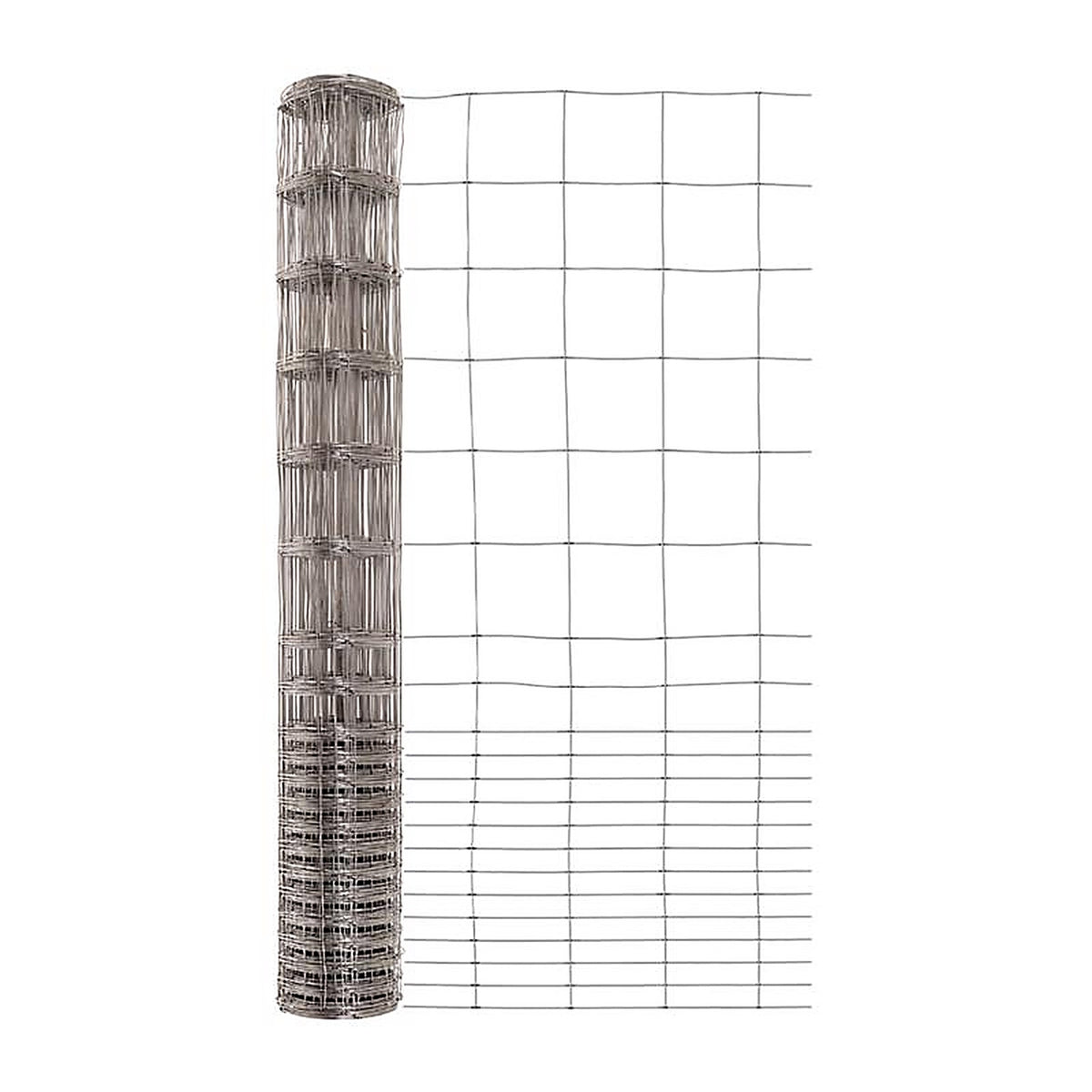 Garden Zone 344050 40 in. H x 50 ft. L Galvanized Steel Garden Fence Silver