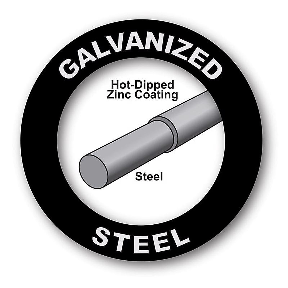 Garden Zone 344050 40 in. H x 50 ft. L Galvanized Steel Garden Fence Silver