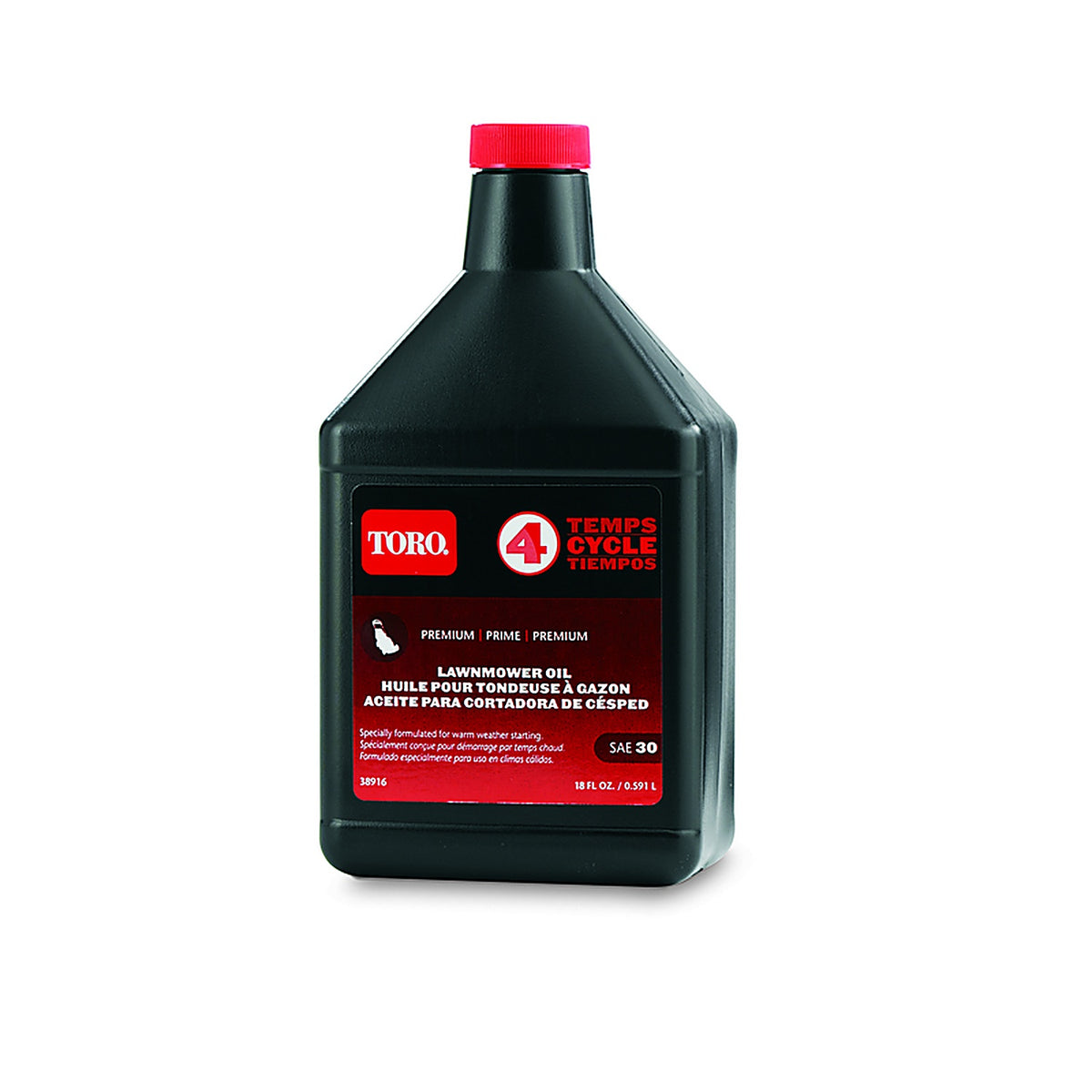 Toro 38916A SAE 30 4-Cycle Lawn Mower Engine Oil 18 oz.