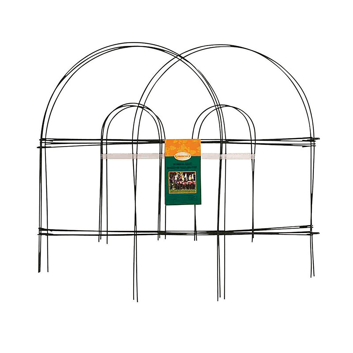 Panacea 8912A 10 ft. L x 18 in. H Metal Green Garden Fence