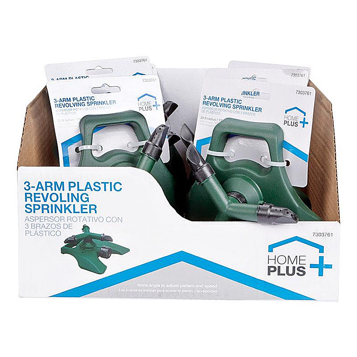 Home Plus 58221A Sled Base Rotating Sprinkler 1900 sq. ft.