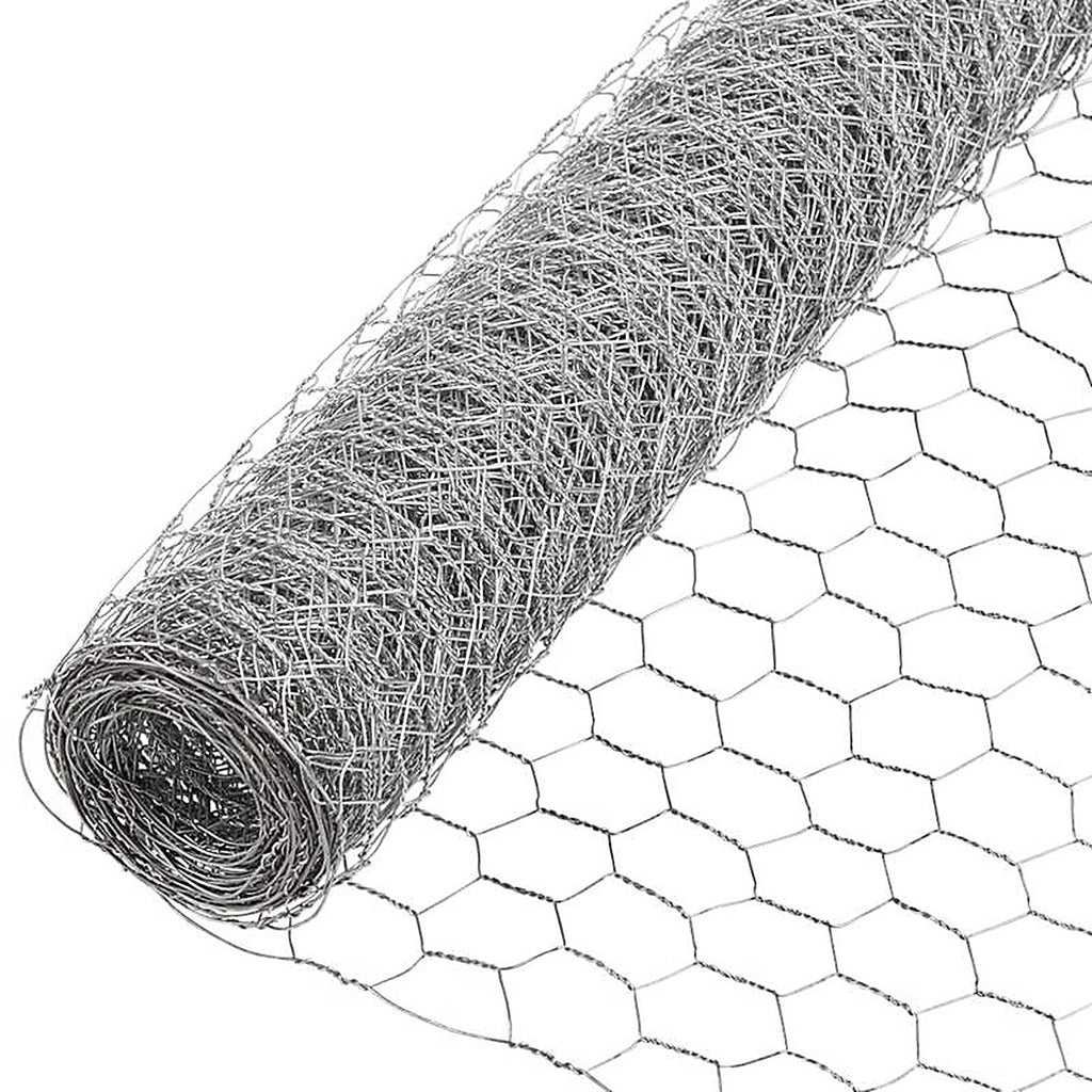 Garden Zone 162450 24 in. H x 50 ft. L 20 Ga. Silver Poultry Netting