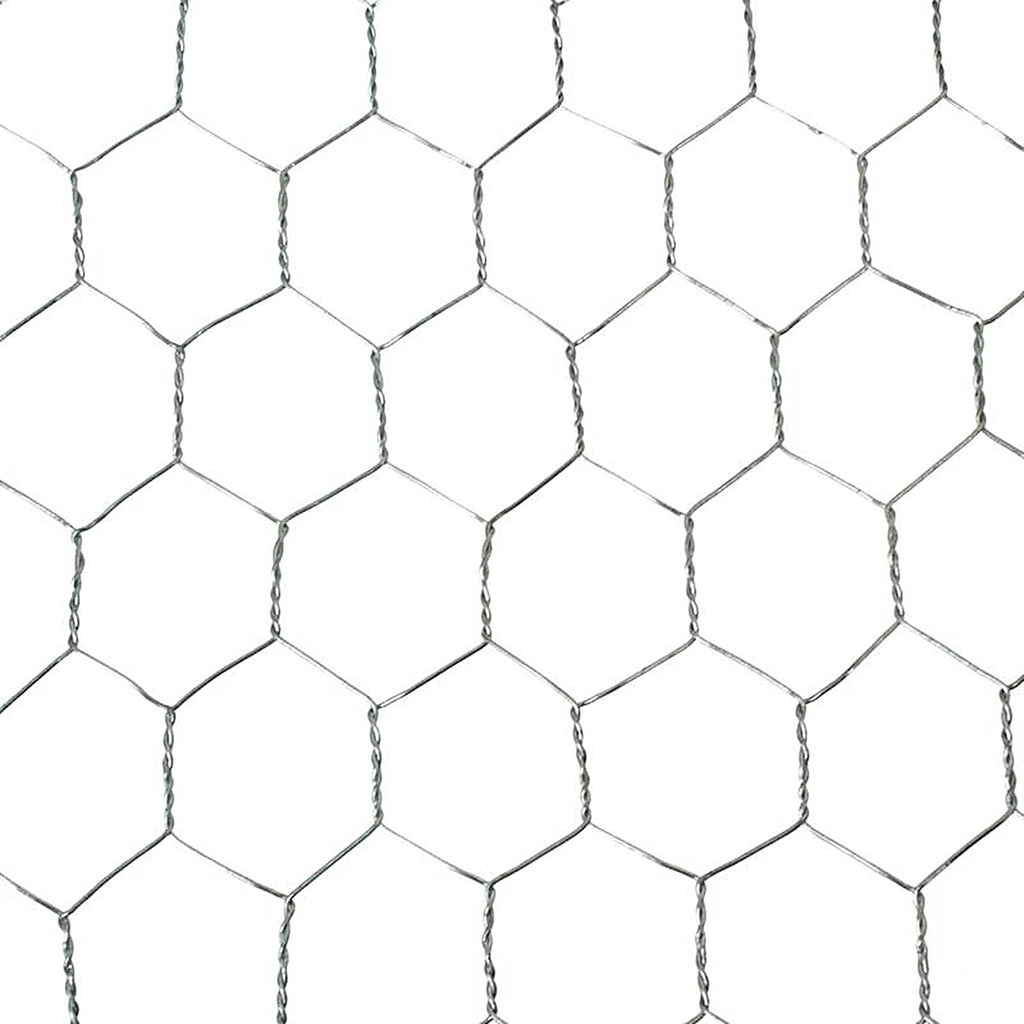 Garden Zone 162450 24 in. H x 50 ft. L 20 Ga. Silver Poultry Netting