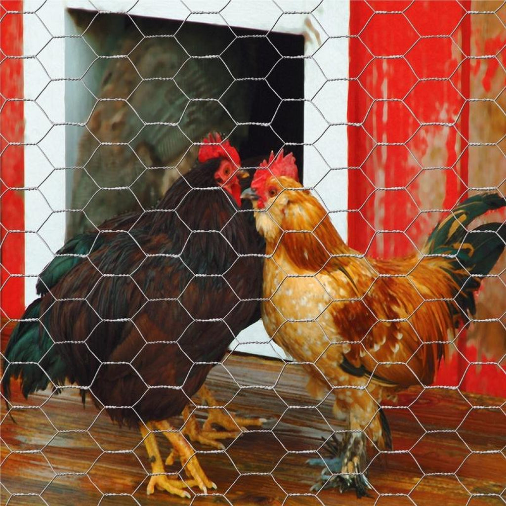 Garden Zone 162450 24 in. H x 50 ft. L 20 Ga. Silver Poultry Netting