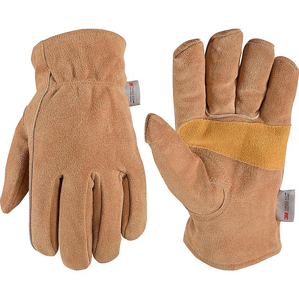 Wells Lamont 1080L L Suede Cowhide Heavy Duty Brown Gloves