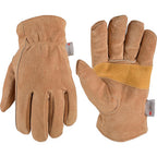 Wells Lamont 1080L L Suede Cowhide Heavy Duty Brown Gloves