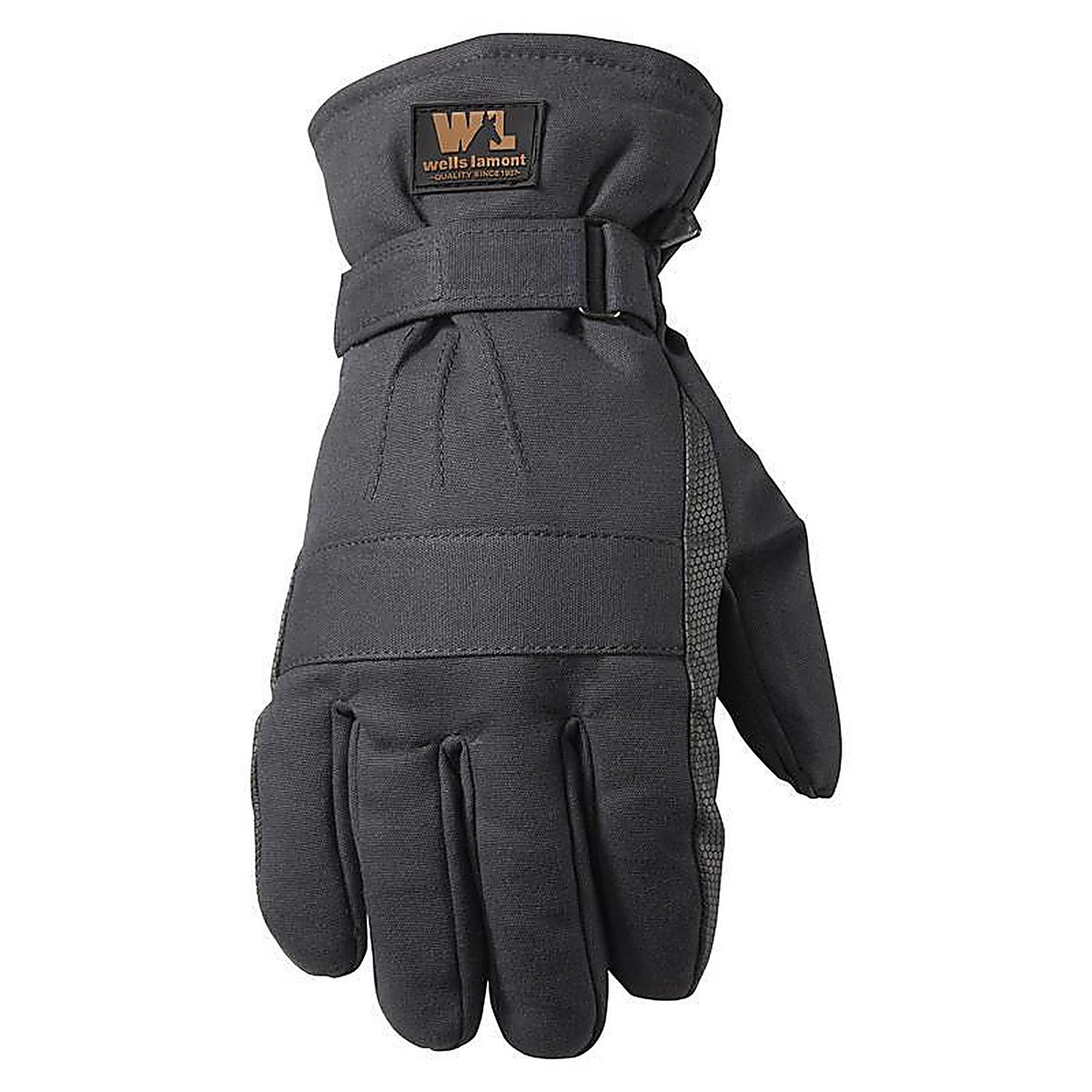 Wells Lamont 1075XLK-NEW XL Duck Fabric Winter Black Gloves