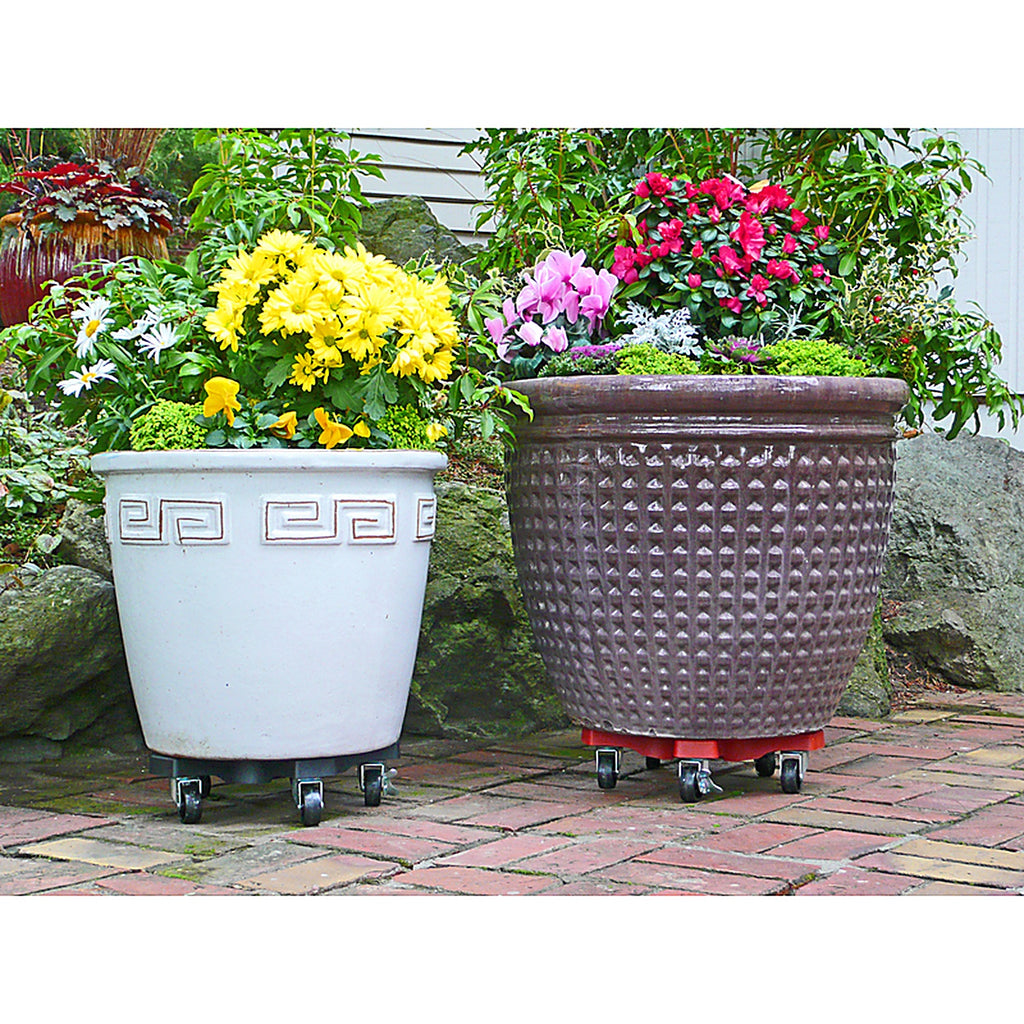 Down Under 18430 Decksaver 3 in. H x 16 in. W x 16 in. D Plastic Plant Caddy Terracotta