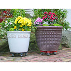 Down Under 18430 Decksaver 3 in. H x 16 in. W x 16 in. D Plastic Plant Caddy Terracotta