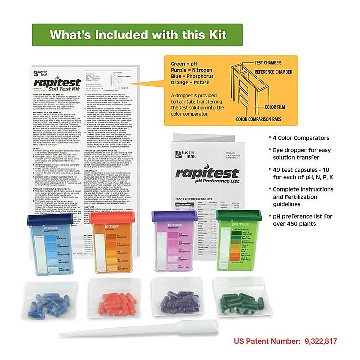 Luster Leaf 1601 Rapitest Soil Tester 1/Pack