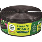 Master Mark 94440 Terrace Board 40 ft. L x 4 in. H Plastic Black Lawn Edging