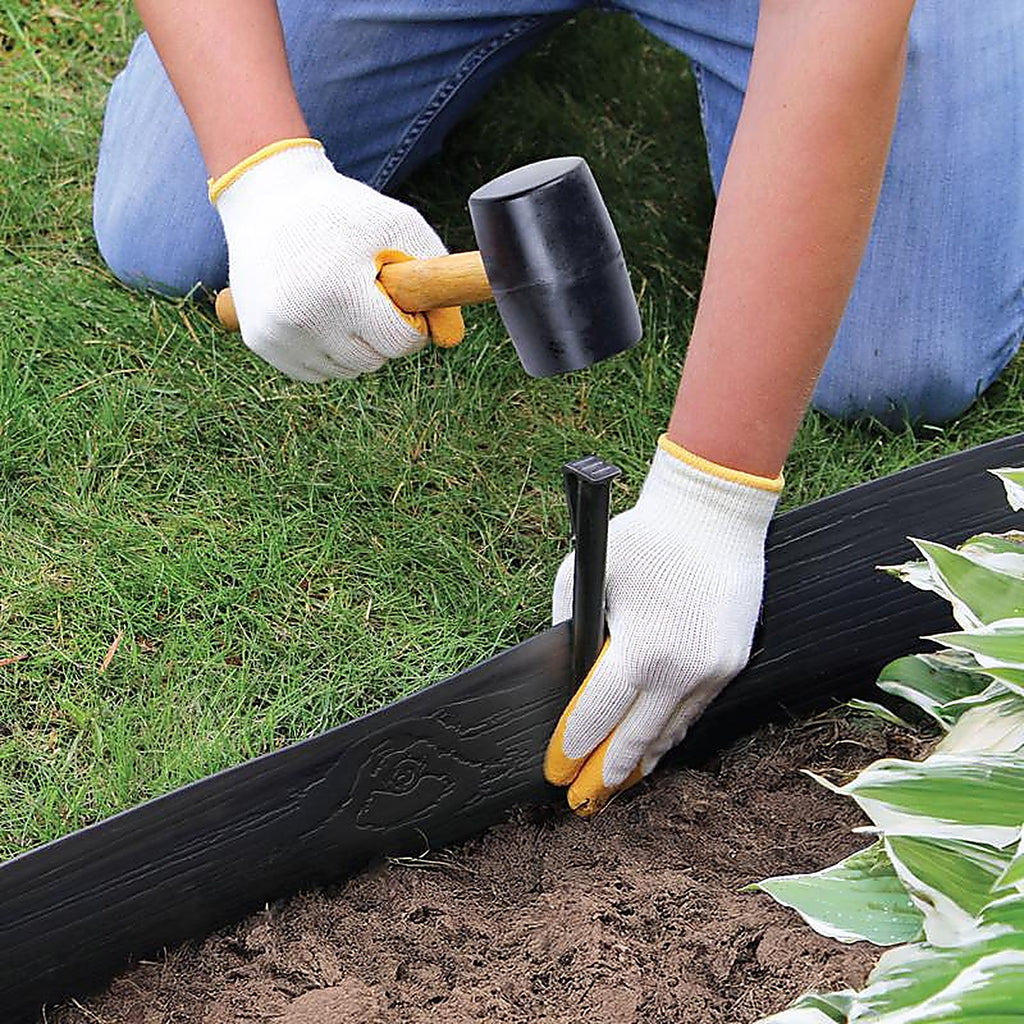 Master Mark 94440 Terrace Board 40 ft. L x 4 in. H Plastic Black Lawn Edging