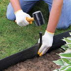 Master Mark 94440 Terrace Board 40 ft. L x 4 in. H Plastic Black Lawn Edging