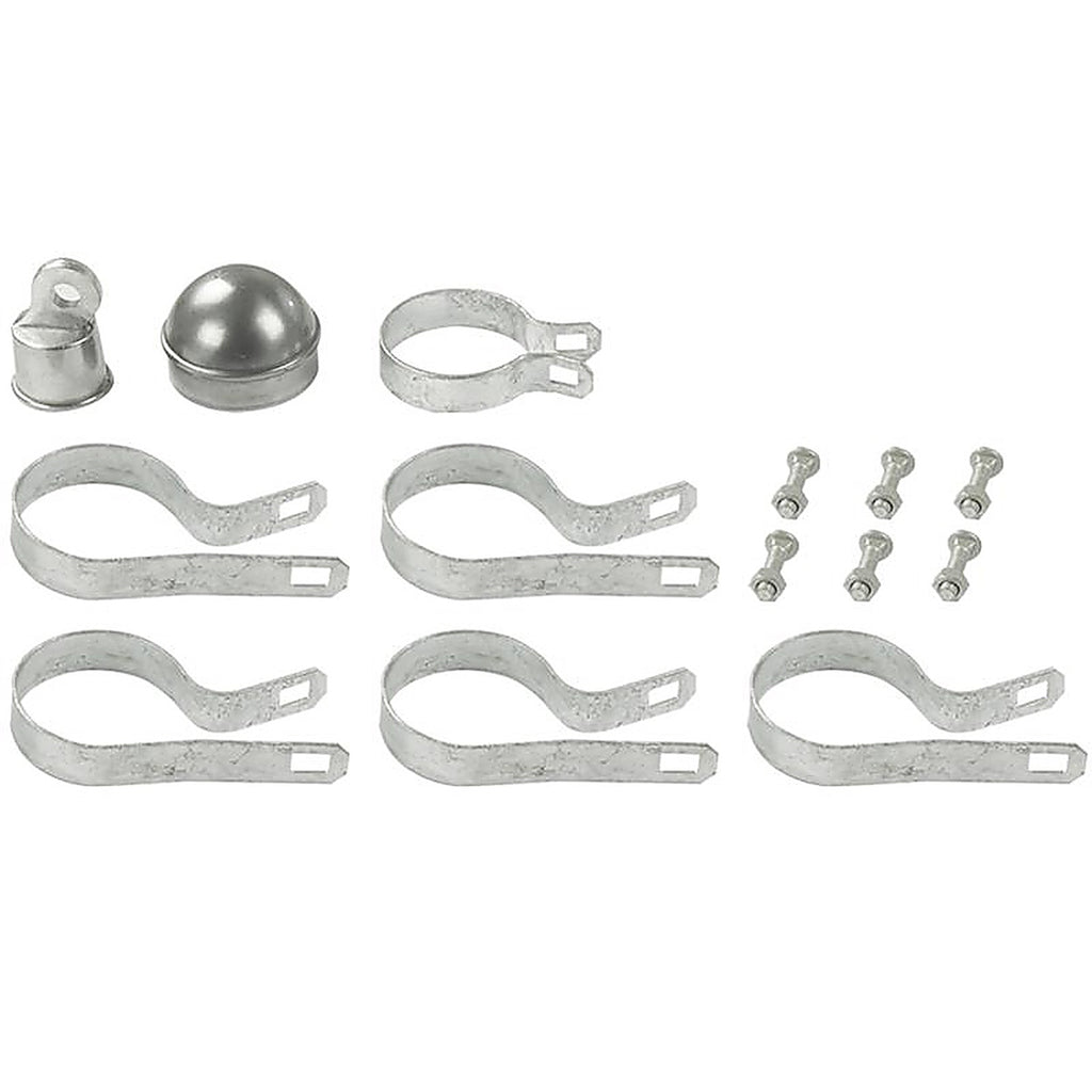 Midwest Air Technologies 328644C YardGard 6 in. H Aluminum Chain Link Fence End/Gate Post Kit