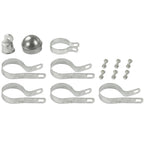 Midwest Air Technologies 328644C YardGard 6 in. H Aluminum Chain Link Fence End/Gate Post Kit