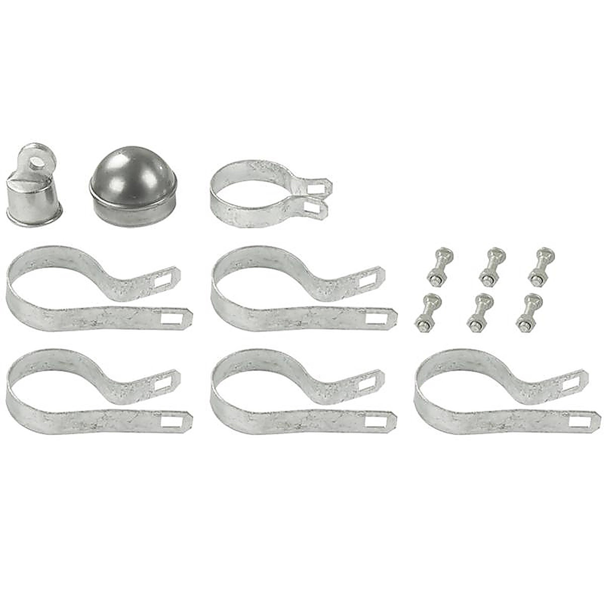 Midwest Air Technologies 328644C YardGard 6 in. H Aluminum Chain Link Fence End/Gate Post Kit