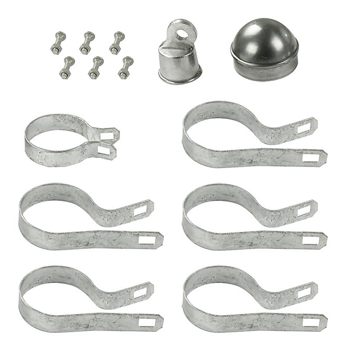 Midwest Air Technologies 328644C YardGard 6 in. H Aluminum Chain Link Fence End/Gate Post Kit