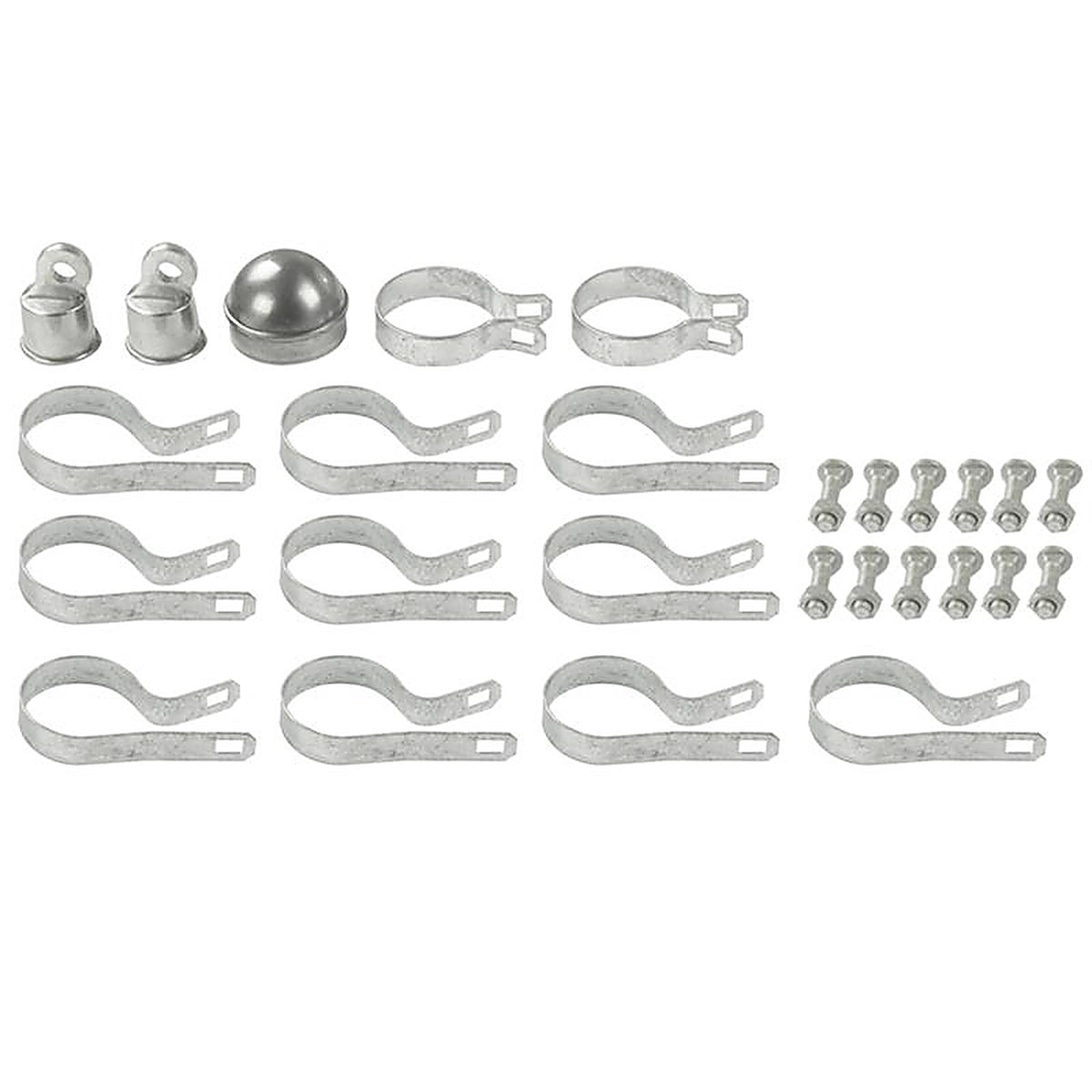 Midwest Air Technologies 328648C YardGard 3 in. H Steel Chain Link Fence Corner Post Kit