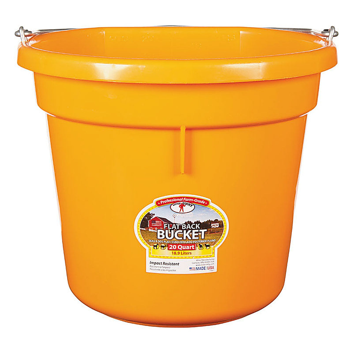 Little Giant P20FBORANGE6 20 qt. Bucket Orange