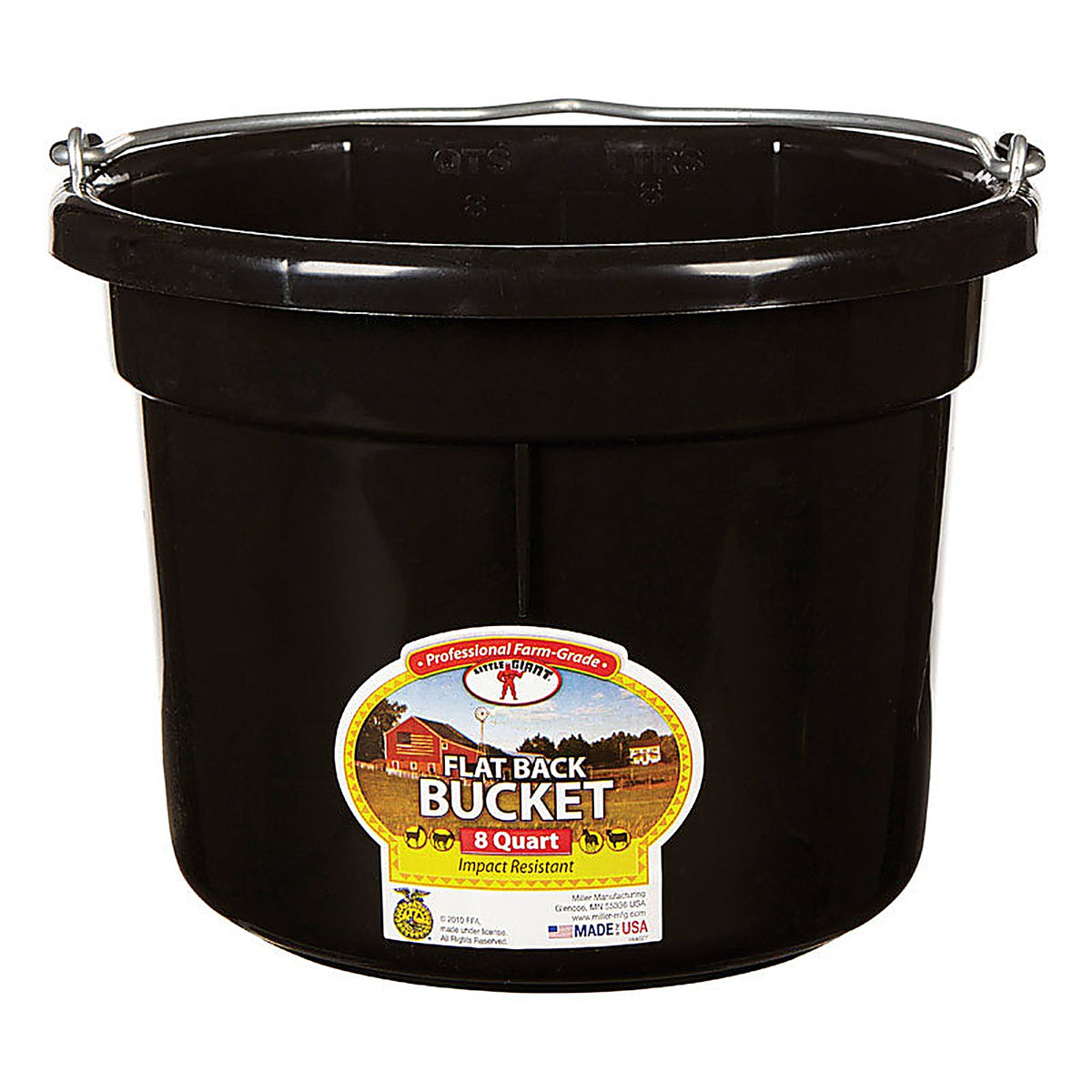 Little Giant P8FBBLACK 8 qt. Bucket Black