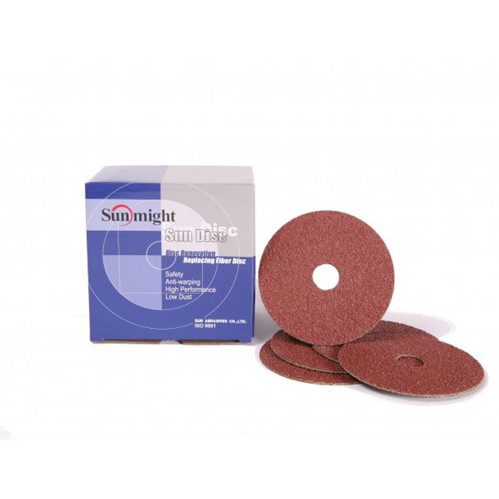 Sunmight 74306 5" 80G FIBRE Disc, Ceramic 25/Pack