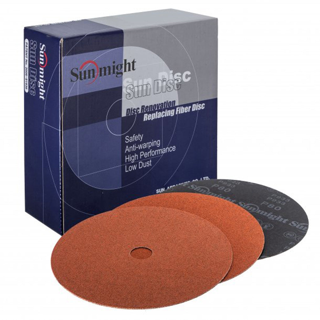 Sunmight 74407 7" 100G FIBRE Disc, Ceramic 25/Pack