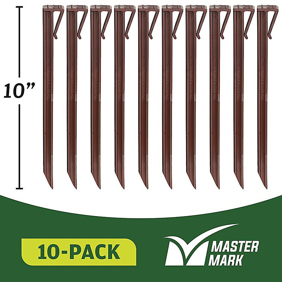 Master Mark 99310 Terrace Board 10 in. H Plastic Brown Stake Kit