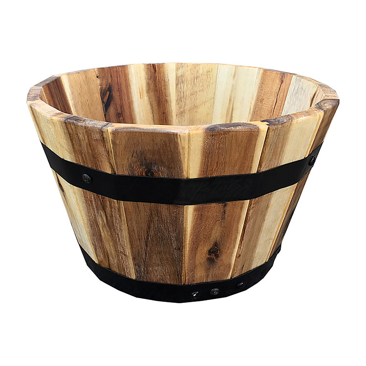 Avera Products AWP304115 7 in. H x 11.5 in. W x 11.5 in. D Wood Traditional Planter Natural