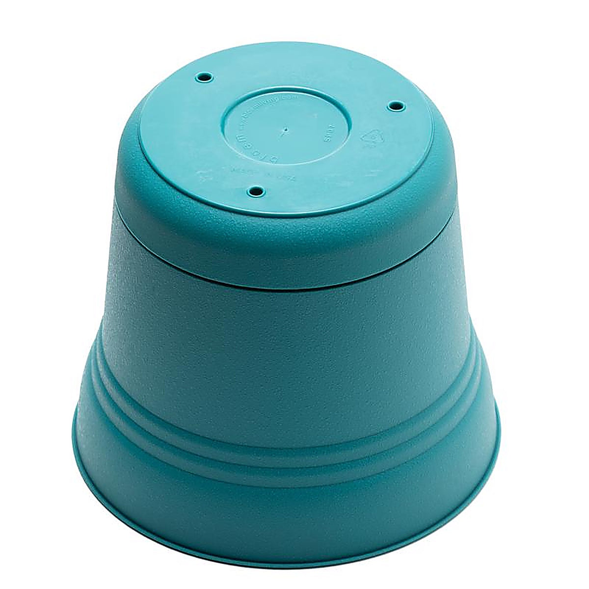 Bloem SP1026 8.5 in. H x 9.8 in. Dia. Resin Planter Teal