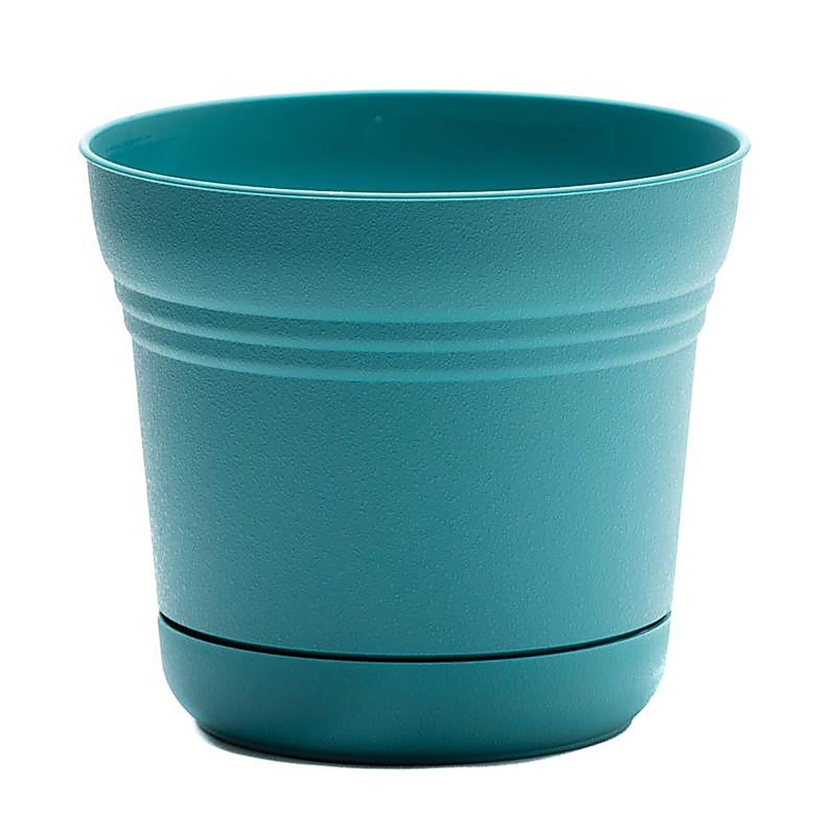 Bloem SP1426 12.8 in. H x 14.5 in. Dia. Resin Planter Teal