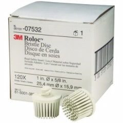 3M 07532 Scotch-Brite Roloc Bristle Disc, 1 in, 120 grit