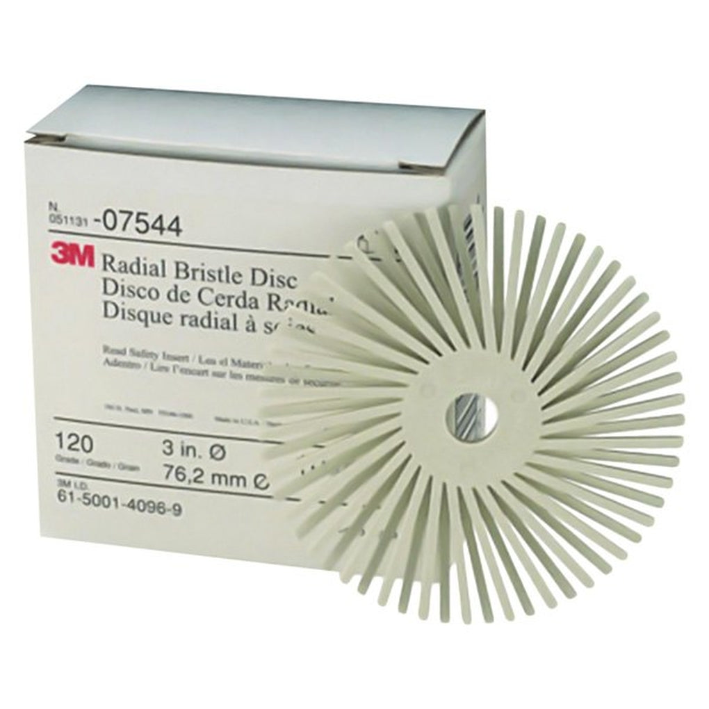 3M 07544 Scotch-Brite Radial Bristle Disc, 3 in, 120 grit