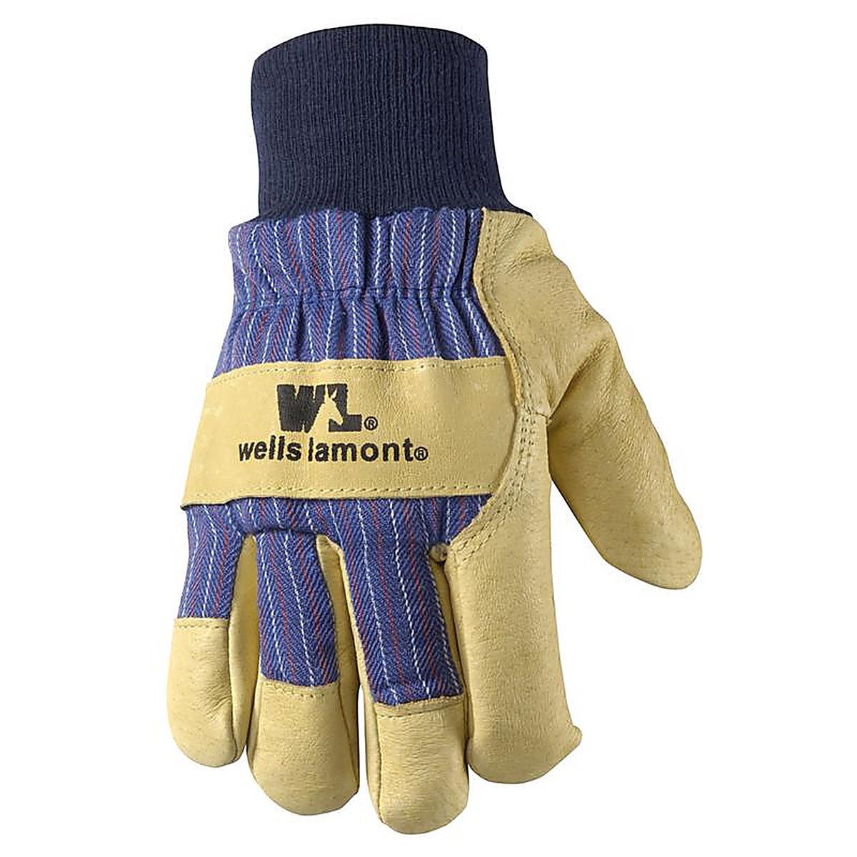 Wells Lamont 5127XX Men's Palomino Leather Cold Weather Work Gloves Tan/Blue XXL 1/Pack