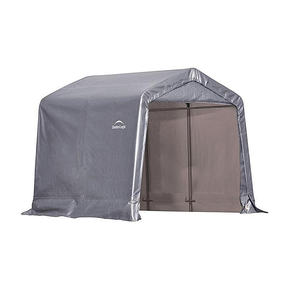 ShelterLogic 70423 Shed-in-a-Box 8 ft. W x 8 ft. D Plastic Horizontal Storage Shed Without Floor Kit