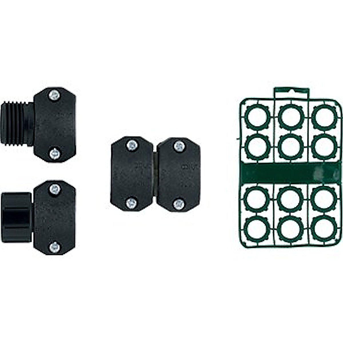 Orbit 58097N 5/8-3/4 in. Plastic Threaded Hose Mender Kit