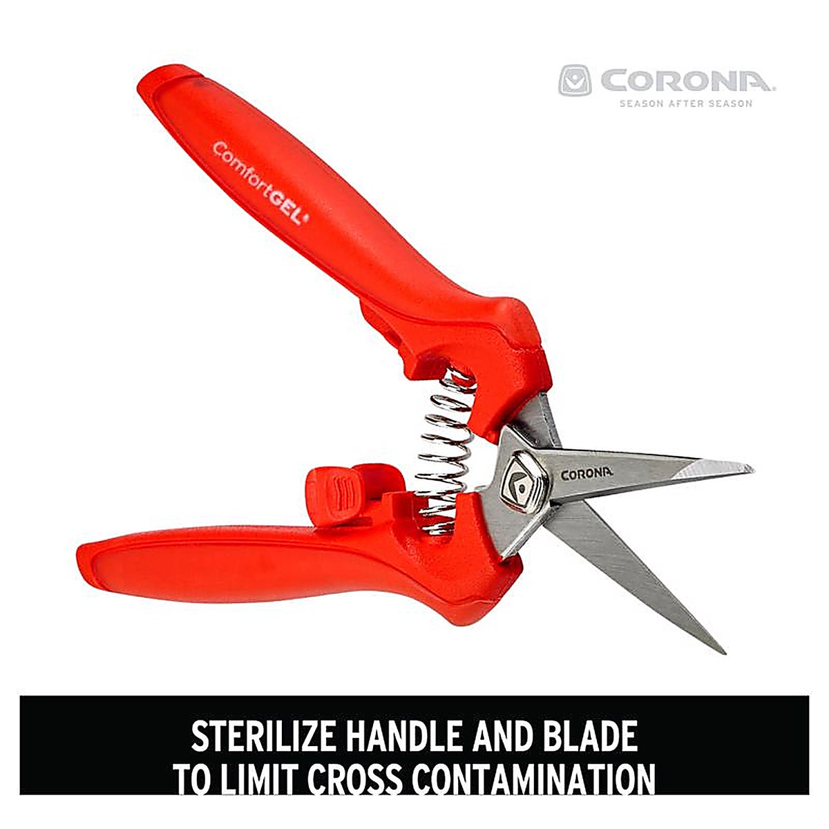 Corona FS 3214D ComfortGEL 5 in. Steel Precision Tip Leaf/Stem Micro Snip