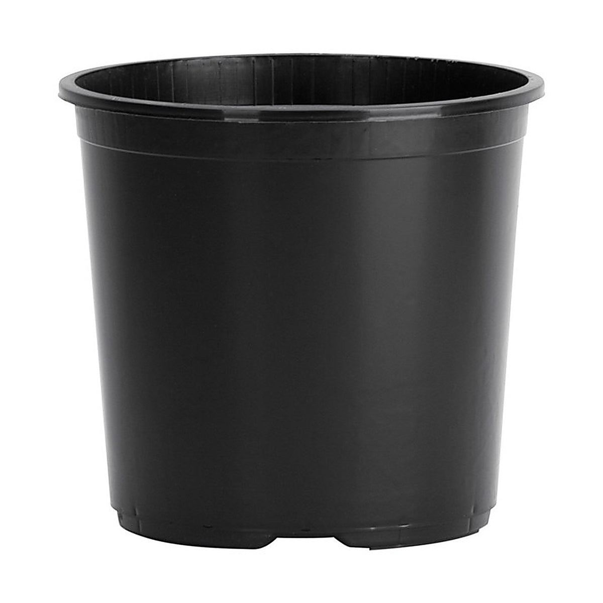 HC Companies NRTOT1G3G18 7 in. H x 6-1/2 in. W x 6.5 in. Dia. Plastic Basic Flower Pot Black