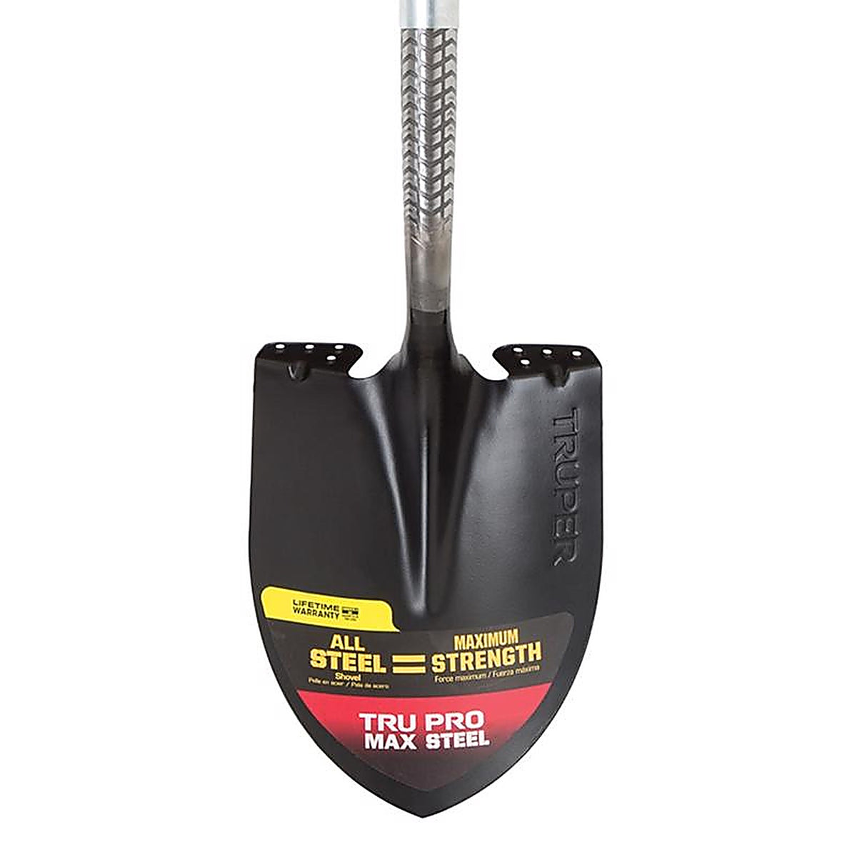Truper PRY-ST Tru Pro Steel blade Steel Handle 8.75 in. W x 40 in. L Digging Round Point Shovel