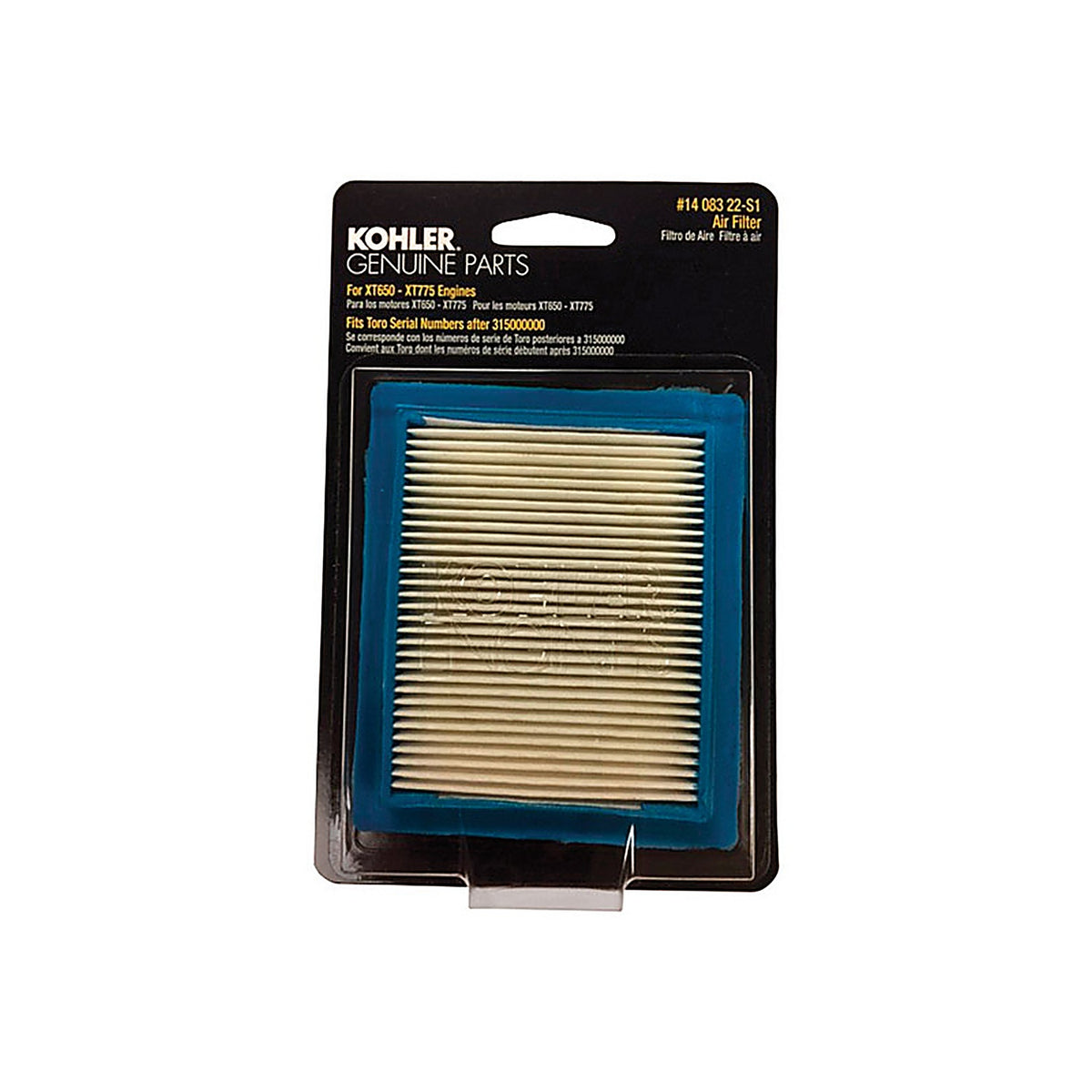 Kohler 14 083 22-S1 Small Engine Air Filter For XT675-775
