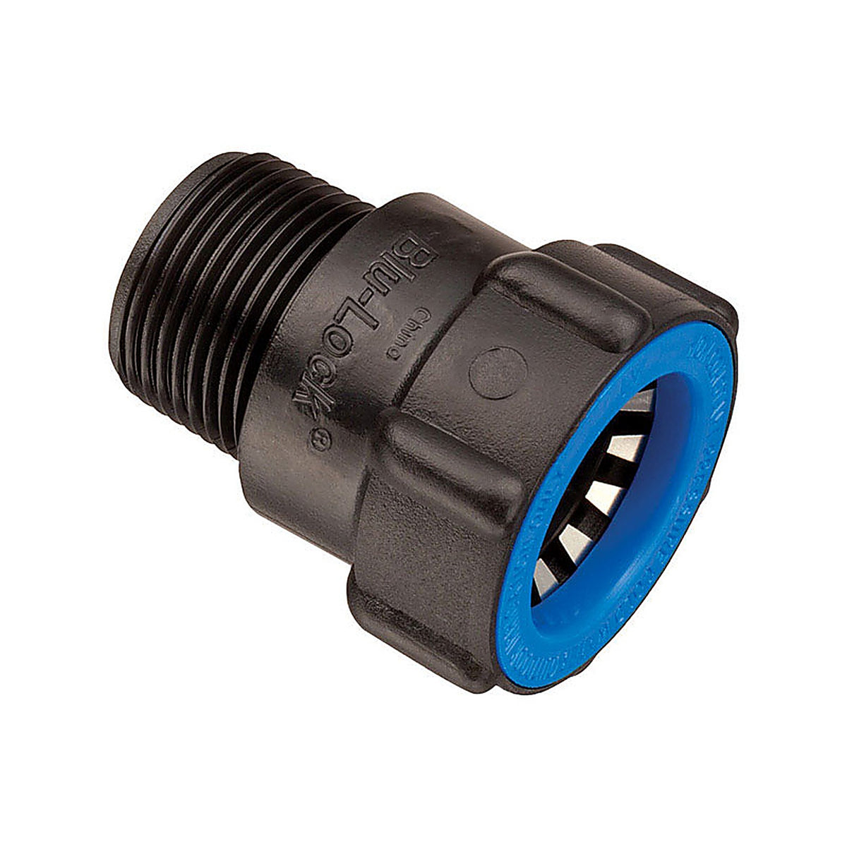 Orbit 31378 Blu-Lock 3/4 in. Push x 1/2 in. Dia. MPT Adapter