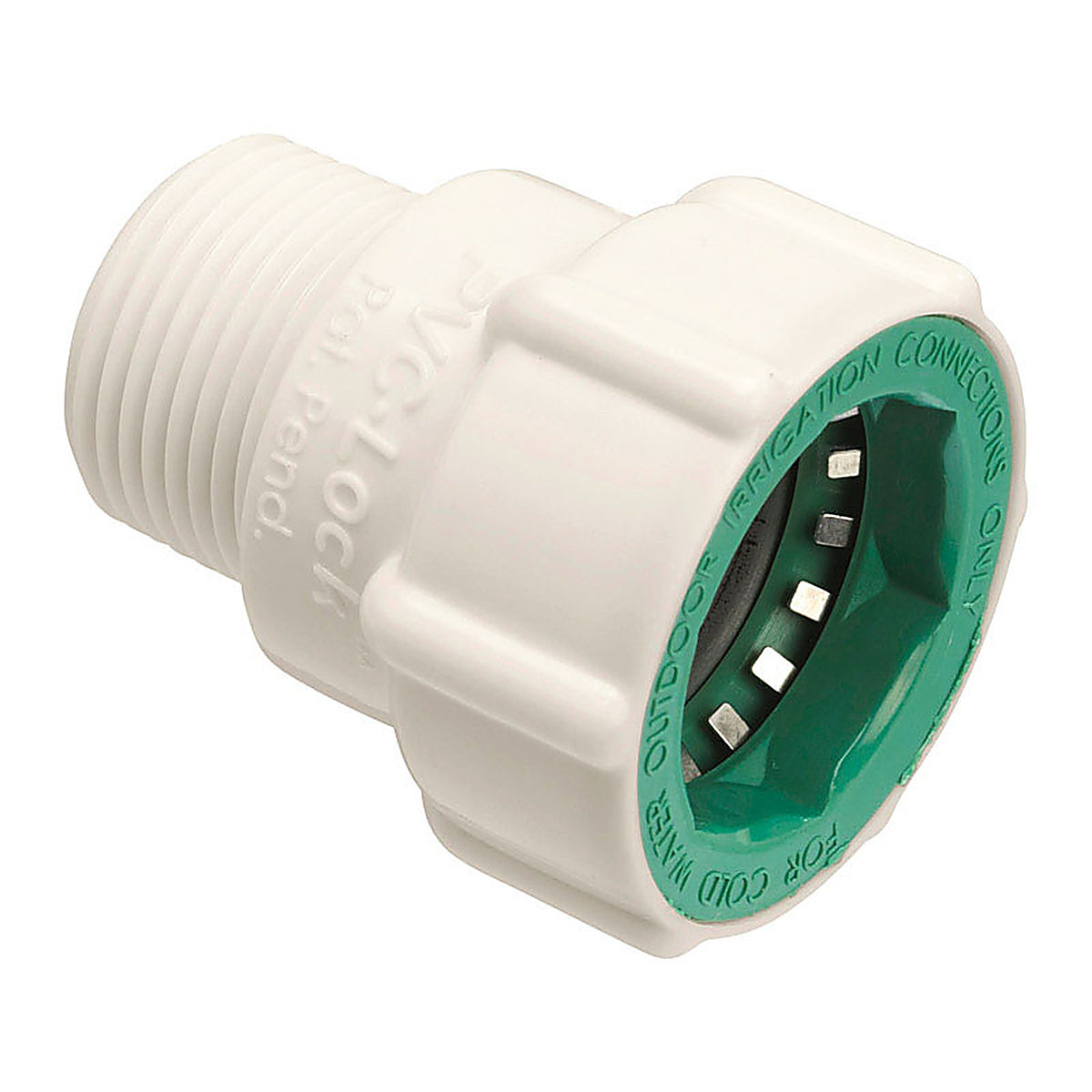 Orbit 34778 PVC-Lock 3/4 in. Push x 3/4 in. Dia. MPT Plastic Pipe Adapter