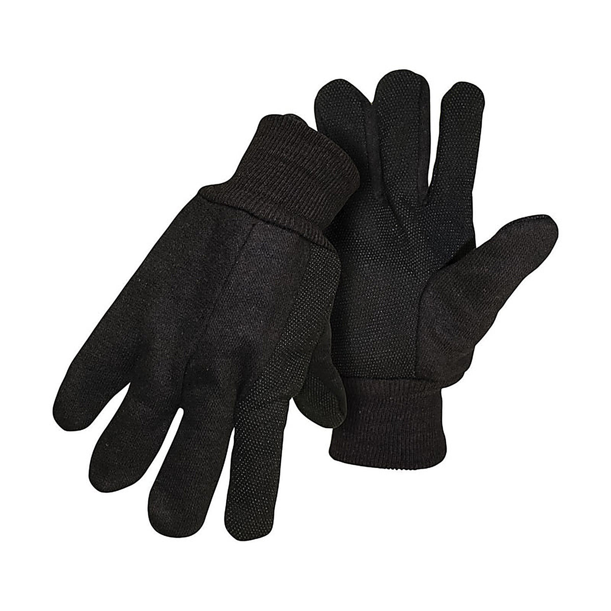 Boss 4024 Men's Indoor/Outdoor Dotted Jersey Work Gloves Brown L 1 pair