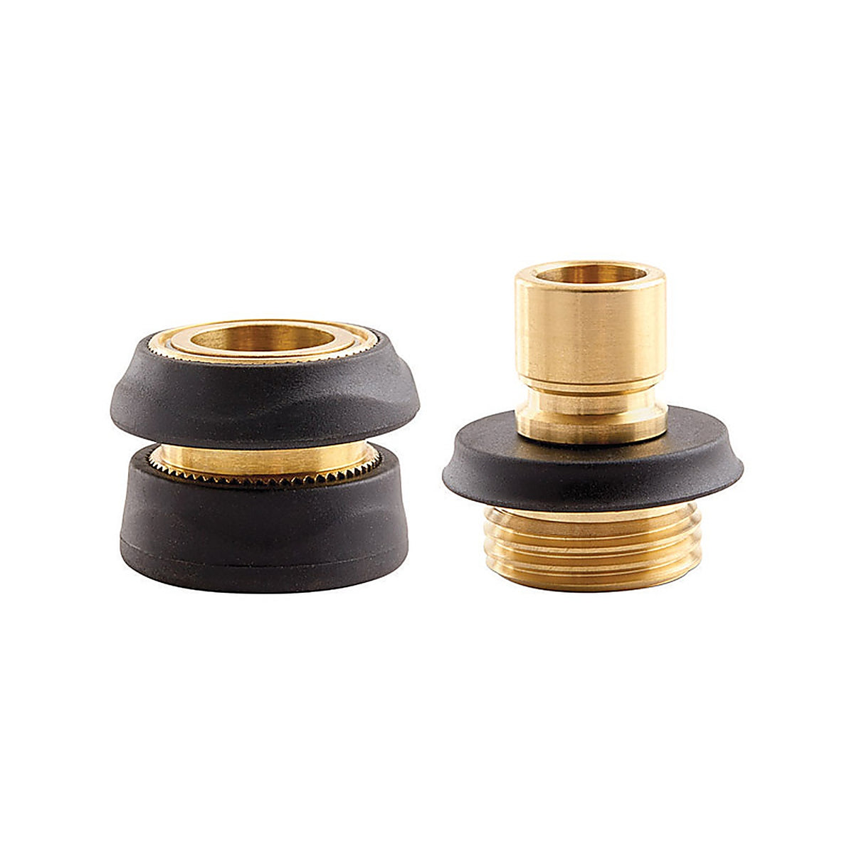 Gilmour 840204-1001 Brass Male/Female Quick Connector Faucet Set