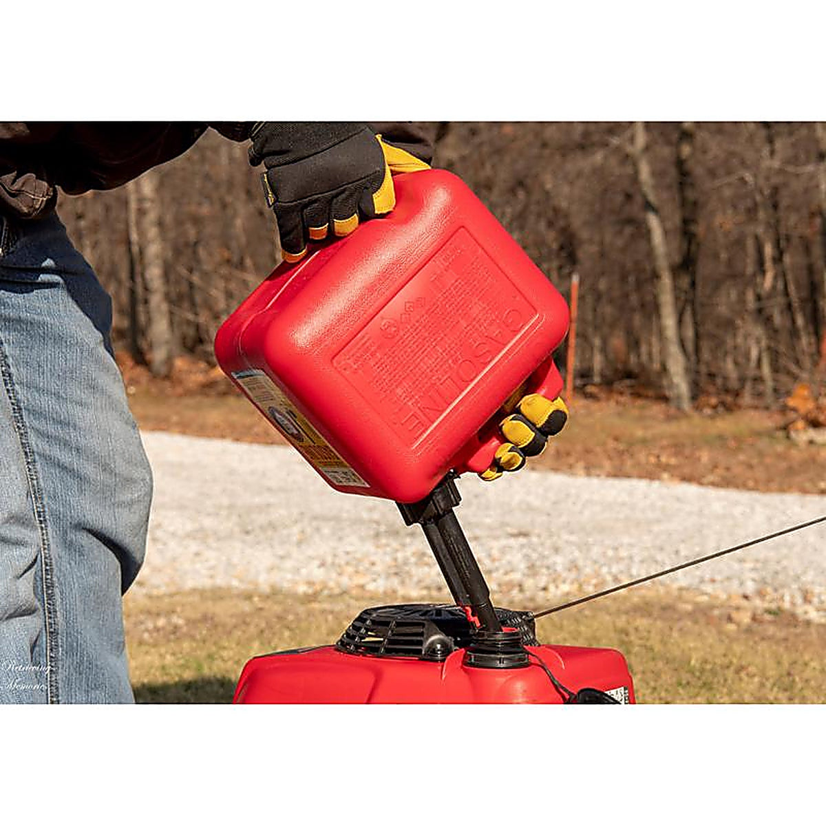 Midwest Can 2310 FlameShield Safety System Plastic Gas Can 2 gal.